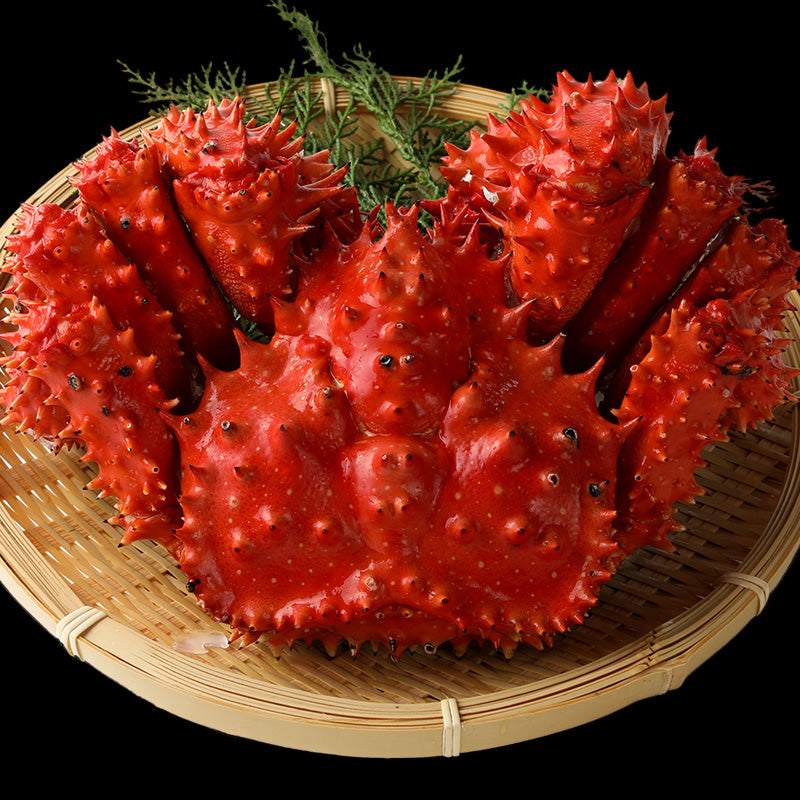 北海道根室産 オス花咲蟹姿 750グラム（ボイル急速冷凍）